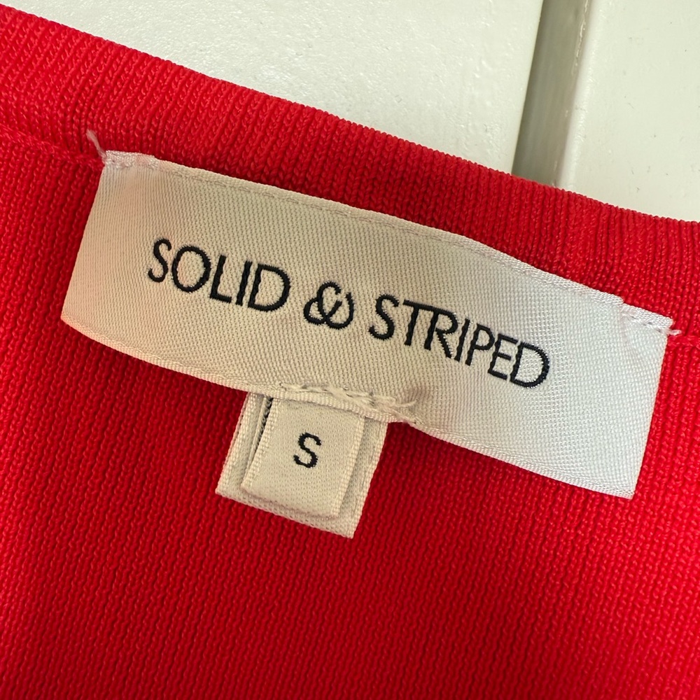 Solid & Striped Vibrant Red Strapless Dress - image 2